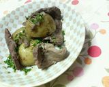 ✿新じゃがと❀牛肉の✿アンチョビ炒め作り方7写真