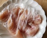 レンジde蒸し鶏☆鶏ささみの棒々鶏☆夕食作り方1写真