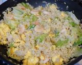 低糖質☆カリフラワーライスの海老炒飯！作り方8写真
