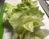 大根おろしでサッパリ！鶏ハラミのレタポン作り方1写真