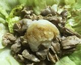 大根おろしでサッパリ！鶏ハラミのレタポン作り方7写真