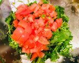 パクチー山盛りスープ＆サラダ作り方1写真