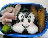 キャラ弁！にこにこパンチで♪おむすびまん作り方11写真