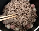 鴨肉と日本そばのチャンプル作り方5写真