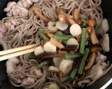 鴨肉と日本そばのチャンプル作り方6写真