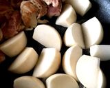 鶏モモ肉と蕪の蒸し煮作り方8写真