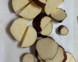 さつまいもと肉団子の照り炒め作り方2写真