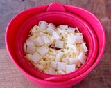 ウインナーと野菜のチーズ餅フォンデュ風作り方4写真
