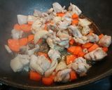 鶏ももと人参とキャベツの煮しめ作り方5写真