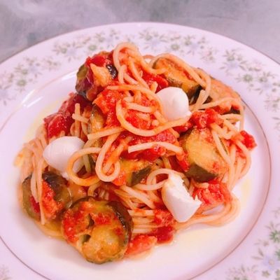 なすとモッツァレラチーズのトマトパスタ by かっちゃん杉