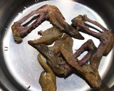 手羽先の燻製の骨使用、大根のスープ作り方2写真