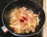 炒めるだけ！きのことベーコンの簡単パスタ作り方5写真