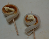 お弁当の一品に、竹輪のくるくるマヨ焼き作り方4写真