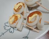 お弁当の一品に、竹輪のくるくるマヨ焼き作り方6写真