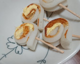 お弁当の一品に、竹輪のくるくるマヨ焼き作り方6写真