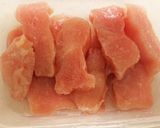 レンジで簡単 むね肉の塩昆布あえ作り方1写真