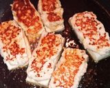 豆腐の鶏ひき肉のせ蒲焼き風作り方8写真