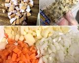 野菜たっぷり♡豆乳クラムチャウダー作り方1写真