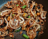 豚軟骨と茄子といんげんの胡麻醤油炒め作り方5写真