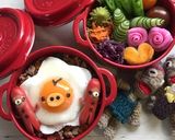 簡単キャラ弁 おかず 着ぐるみリラックマ作り方10写真