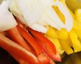 鶏肉とパプリカの細切り炒め★青椒肉絲風作り方1写真