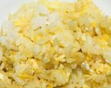玉子ごはん風の半熟仕上げチャーハン納豆添作り方4写真