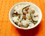 節分 福豆 塩昆布の炊き込み御飯作り方4写真