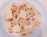レンジで簡単！茹でうどんで、カルボナーラ作り方4写真