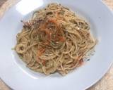 桜海老と青のりのクリームパスタ作り方5写真