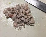 土鍋でほうれん草、豚肉、卵の雑炊作り方3写真