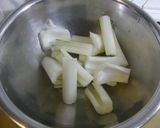 中国野菜パクチョイと牛肉の炒め作り方2写真