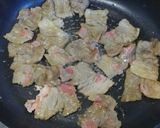 中国野菜パクチョイと牛肉の炒め作り方10写真