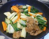 中国野菜パクチョイと牛肉の炒め作り方16写真