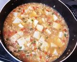 辛くない鶏ひき肉ヘルシー野菜入り麻婆豆腐作り方4写真