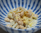 白菜と大豆のわさびマヨ和え♪白菜の甘味♪作り方5写真