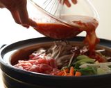 身体の芯まで温まる♪トマト味噌鍋作り方4写真