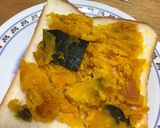 かぼちゃの煮物リメイク☆かぼチートースト作り方2写真