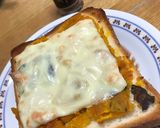かぼちゃの煮物リメイク☆かぼチートースト作り方5写真