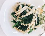 【あんこう醤油】ほうれん草の魚醤和え作り方5写真