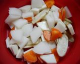簡単！お雑煮☆鶏汁作り方1写真