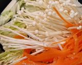 塩昆布の酒蒸し野菜作り方1写真