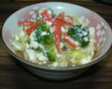 簡単&時短混ぜるだけ!和風カニ豆腐サラダ作り方6写真