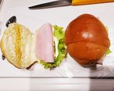 ハムとレタスのバターロールサンド作り方4写真