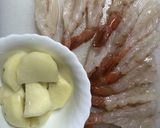 赤エビの簡単マッシュポテト風チーズ焼き作り方1写真