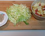 三色の胡麻マヨサラダ作り方1写真