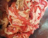 キッチンカロリー風ニンニク醤油牛肉パスタ作り方2写真