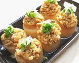 肉味噌たっぷり♥ふろふき大根作り方5写真
