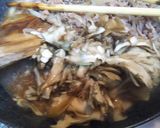 キッチンカロリー風ニンニク醤油牛肉パスタ作り方6写真