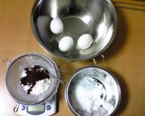 ココア♡板チョコロールケーキ作り方3写真