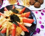 トマトとセロリのとろろがけサラダ作り方2写真